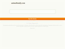 Tablet Screenshot of animalfamily.com